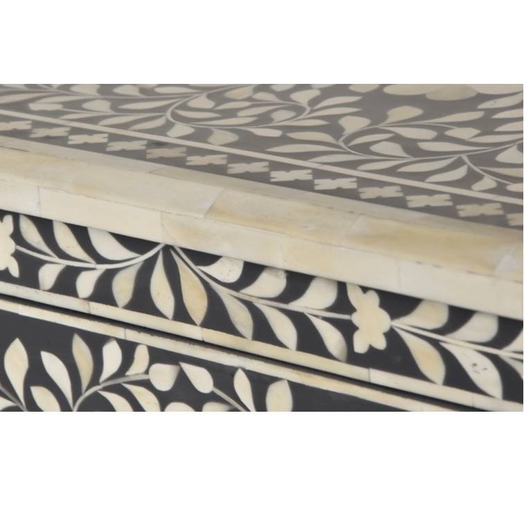 Kathryn Bone Inlay Bedside