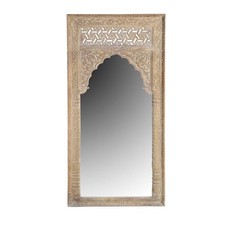 Gary Hand Carved Wooden Mirror