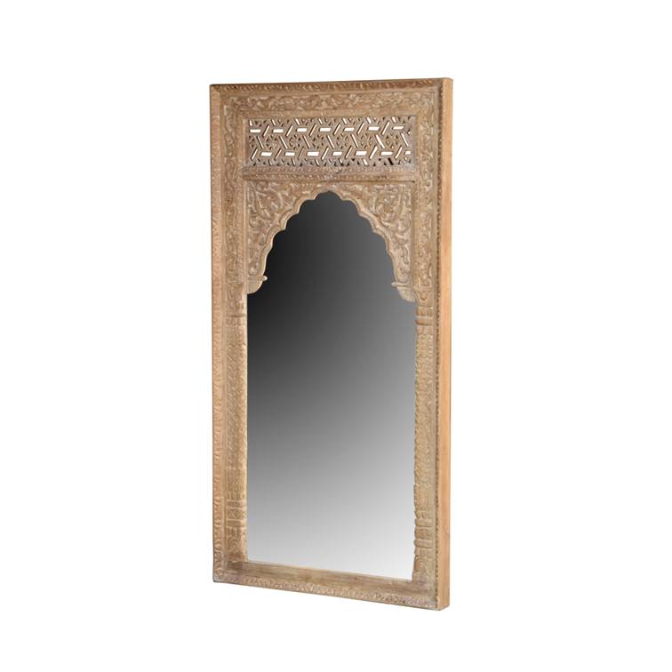 Gary Hand Carved Wooden Mirror