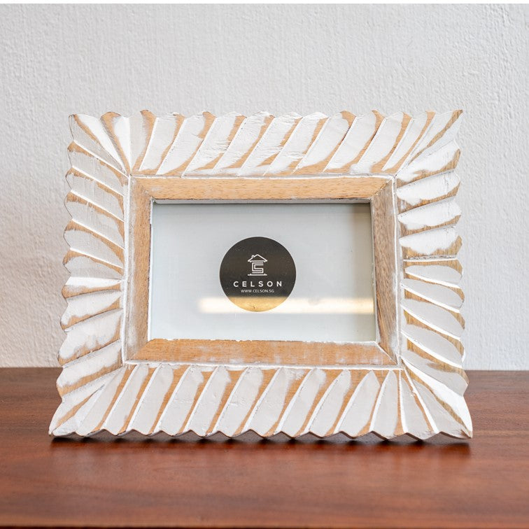 Evie Hand Carved Photo Frame