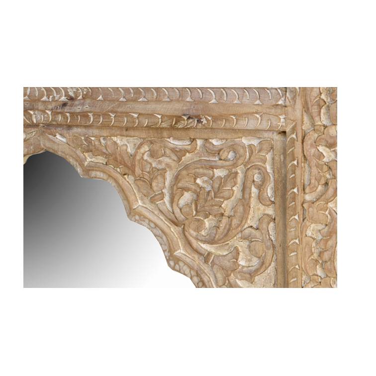 Gary Hand Carved Wooden Mirror