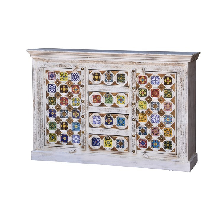 Eliana Wooden Tile Side Board