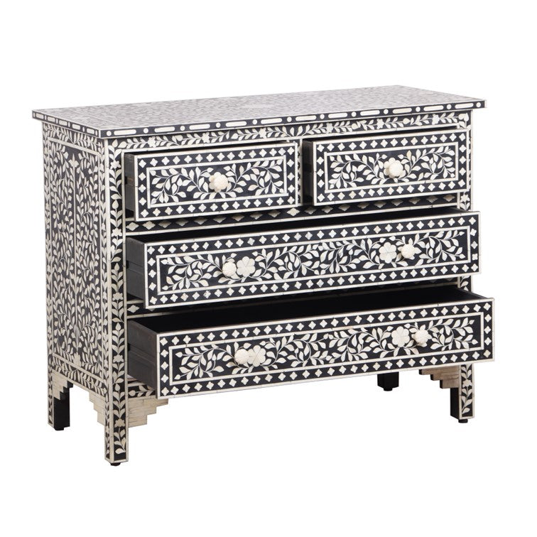 Eva Bone Inlay Chest of drawer