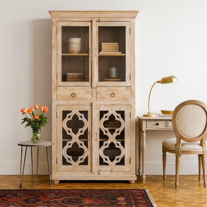 Rolo Carved Bookcase