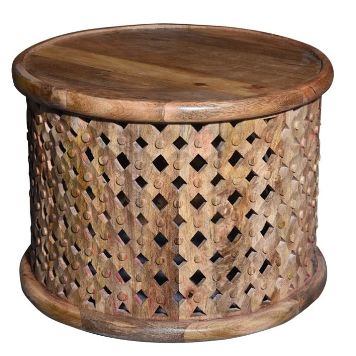Laura Wooden Carved Coffee Table