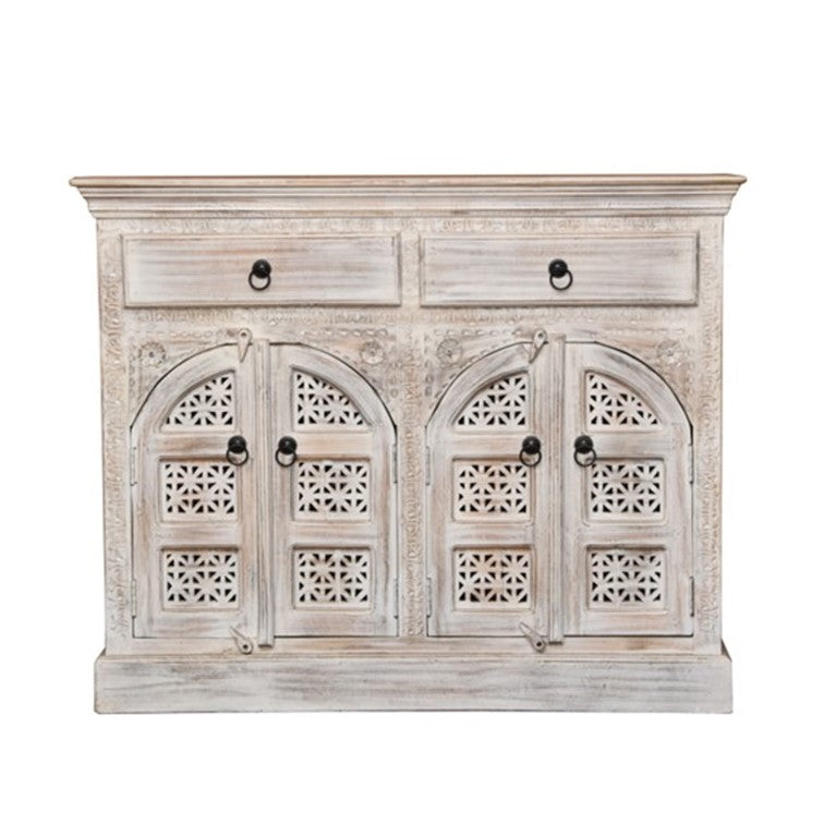 Ana Carved Wooden Cabinet