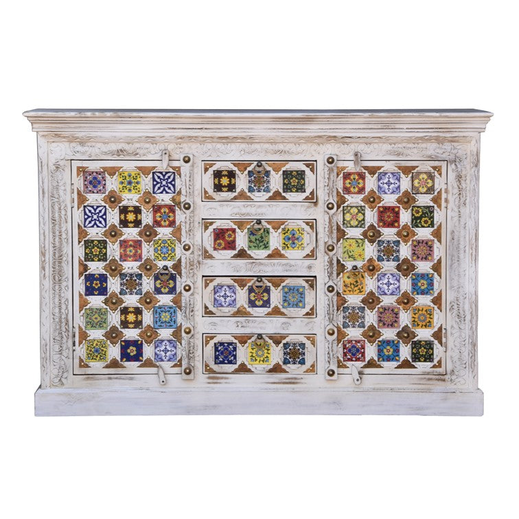 Eliana Wooden Tile Side Board