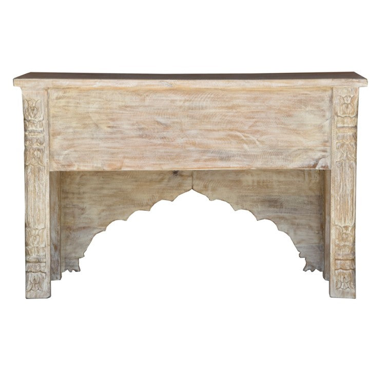 Jeter Hand Carved Wooden Console Table