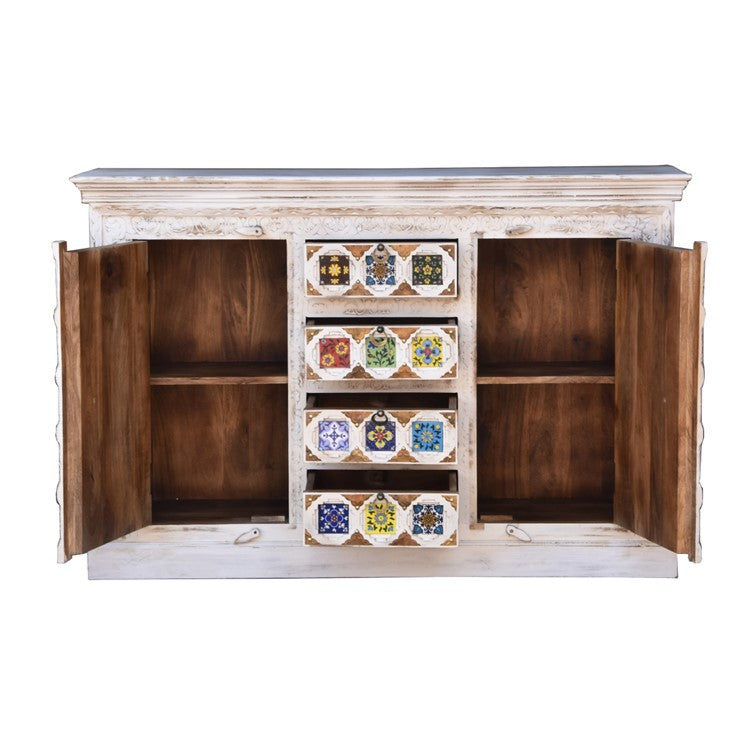 Eliana Wooden Tile Side Board