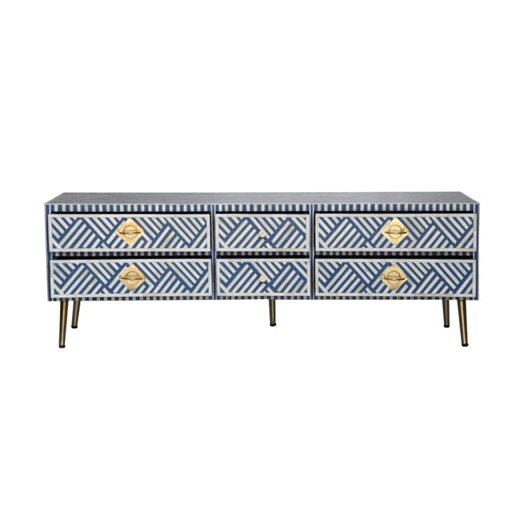 Bedella Bone Inlay TV Cabinet