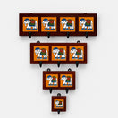 Switch Mark Tile Wooden Wall Hanging Set of 4 2 image