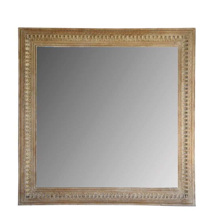 Isabela Hand Carved Wooden Mirror