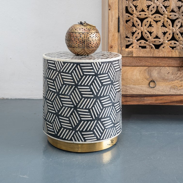 Sam Bone Inlay Stool
