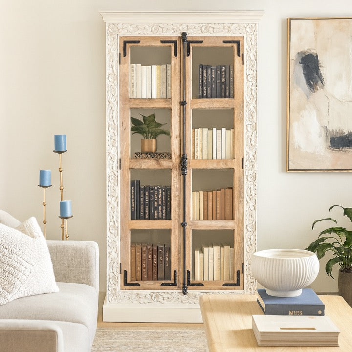 Noa Carved Bookcase