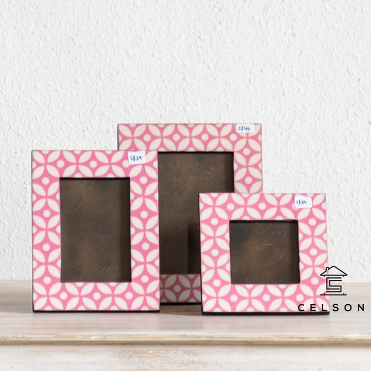 Michaela Bone Inlay Photo Frame