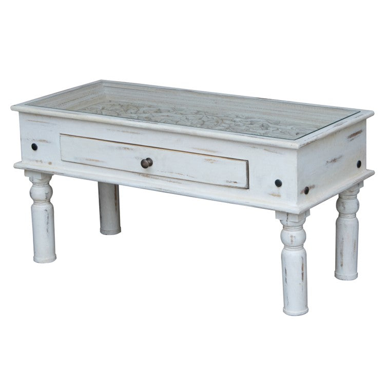 Lee Wooden Carved Coffee Table