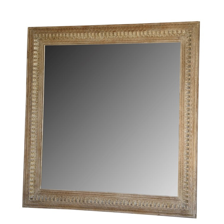 Isabela Hand Carved Wooden Mirror