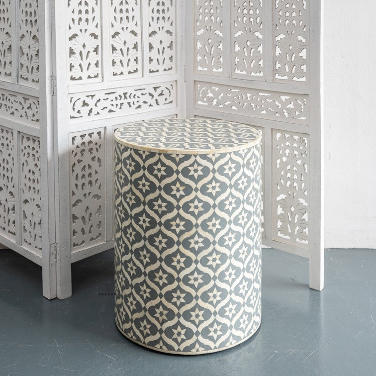 Anna Bone Inlay  Stool