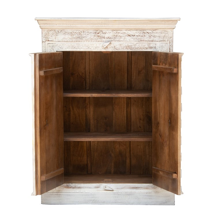 Bella Carved Wooden Cabinet