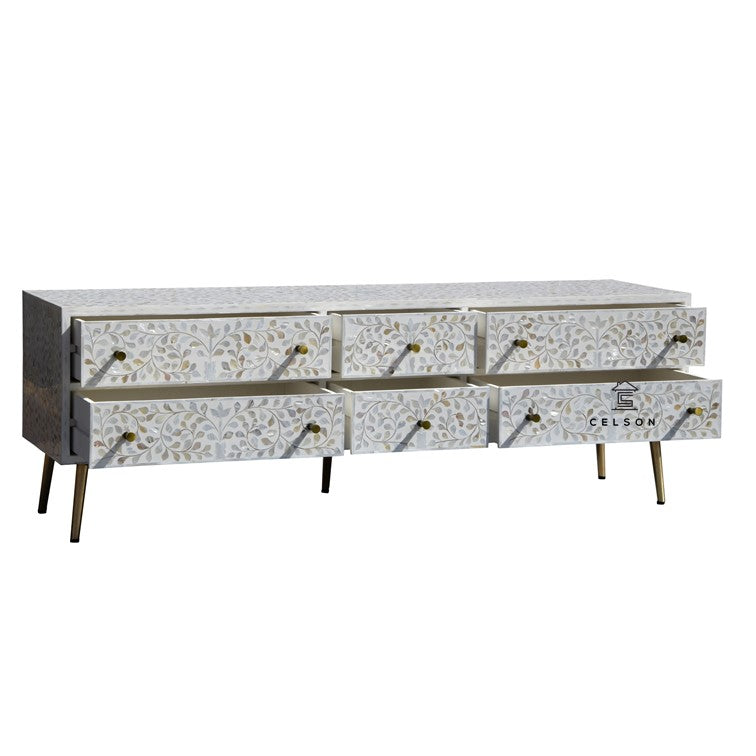 Sam Mother of Pearl Inlay TV Cabinet