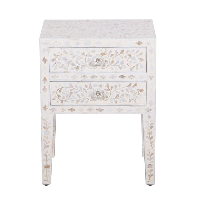 Moon Mother of Pearl Bed Side