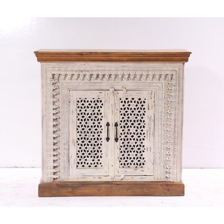 Alina Carved Wooden Chest