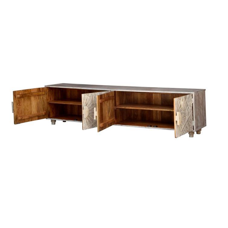 Chrisy Hand Carved TV Cabinet