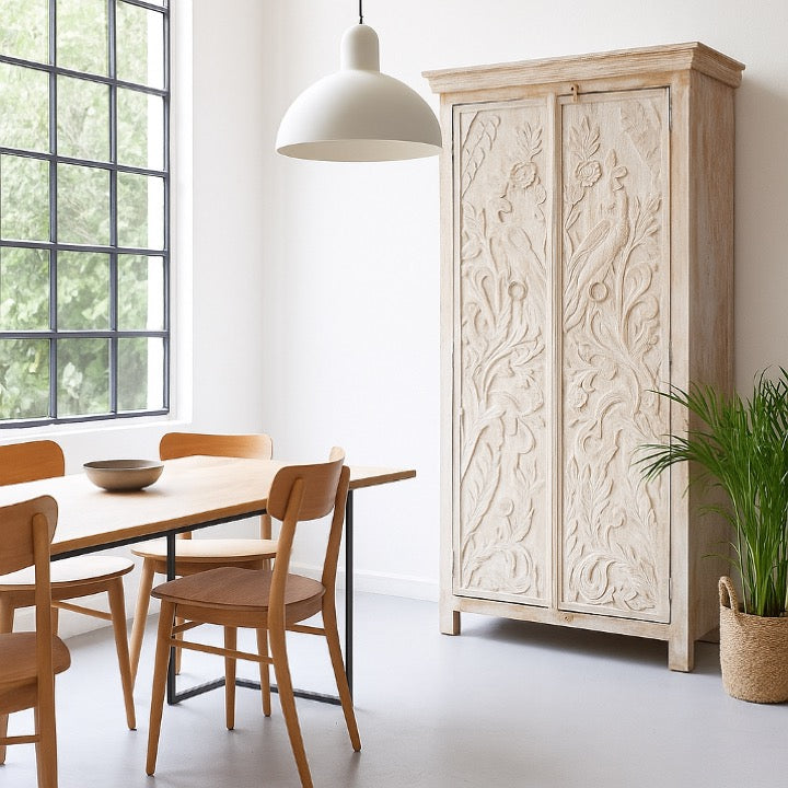 Mery Hand Carved Almirah