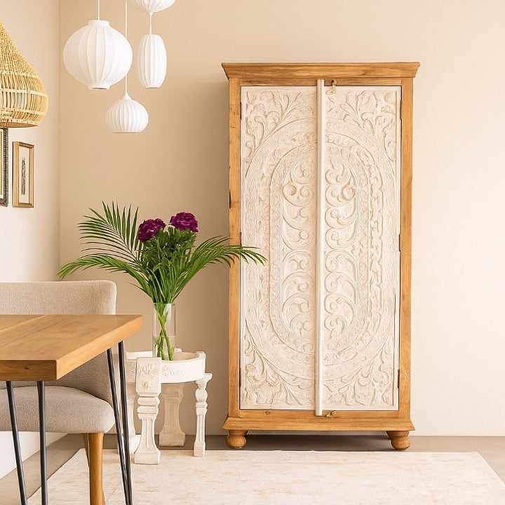 Darple Hand Carved Almirah