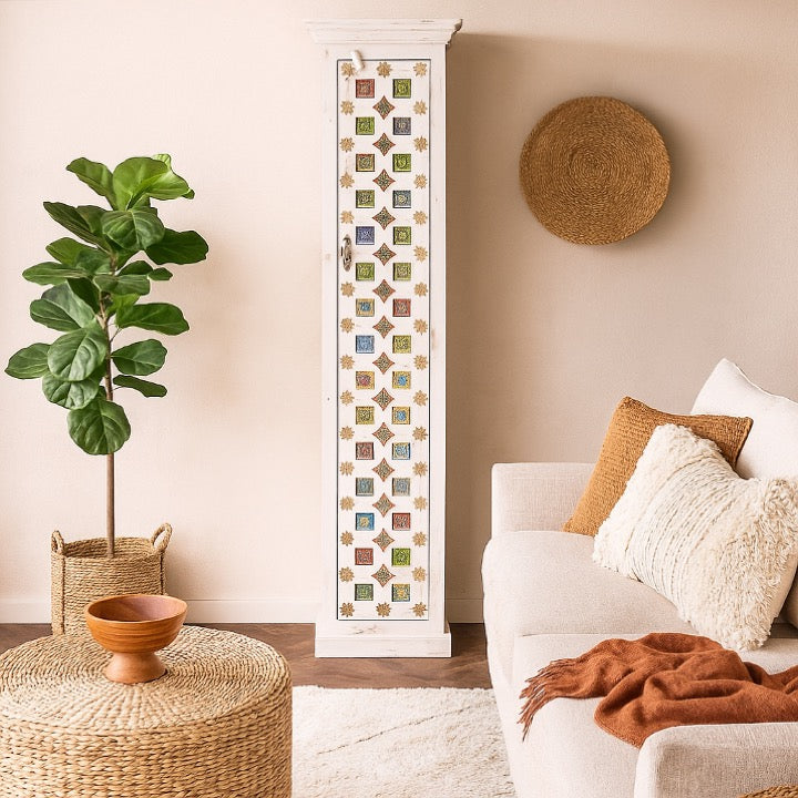 Abby Hand Carved Almirah