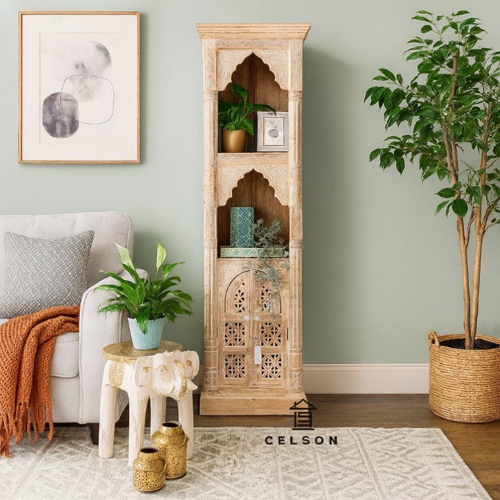 Nimrat Carved Bookshelf