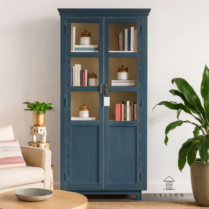 Zev Carved Bookcase