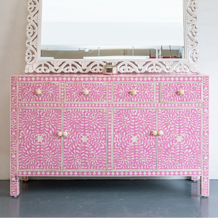 Shan Bone Inlay Sideboard
