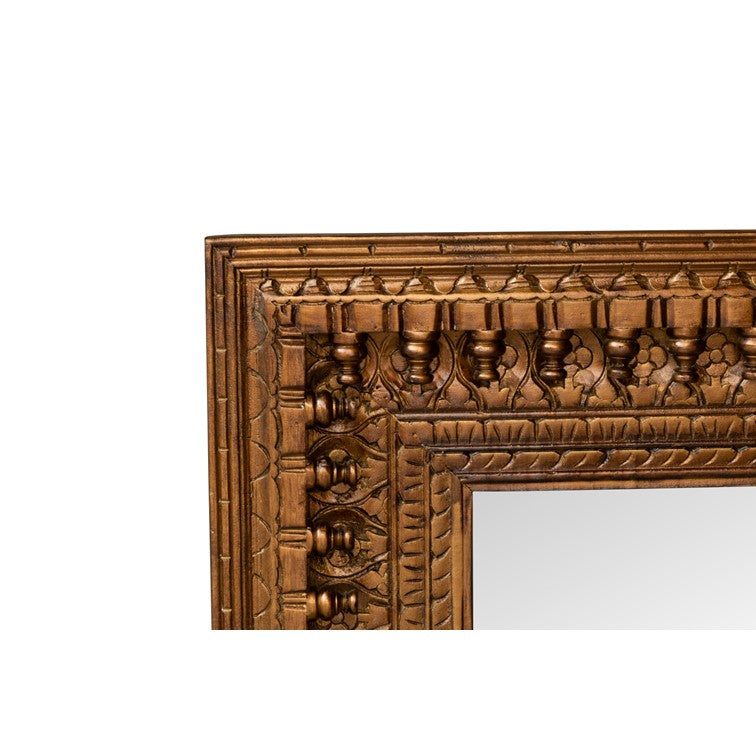 Ivan Hand Carved Wooden Mirror