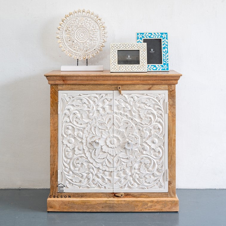 Dakota Carved Wooden Cabinet