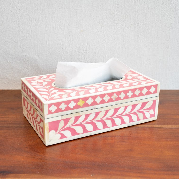Amani Bone Inlay Tissue Box