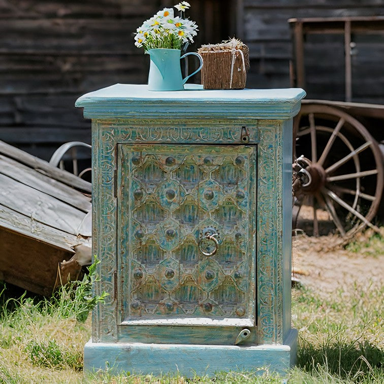 Baori  Wooden Bedside Table