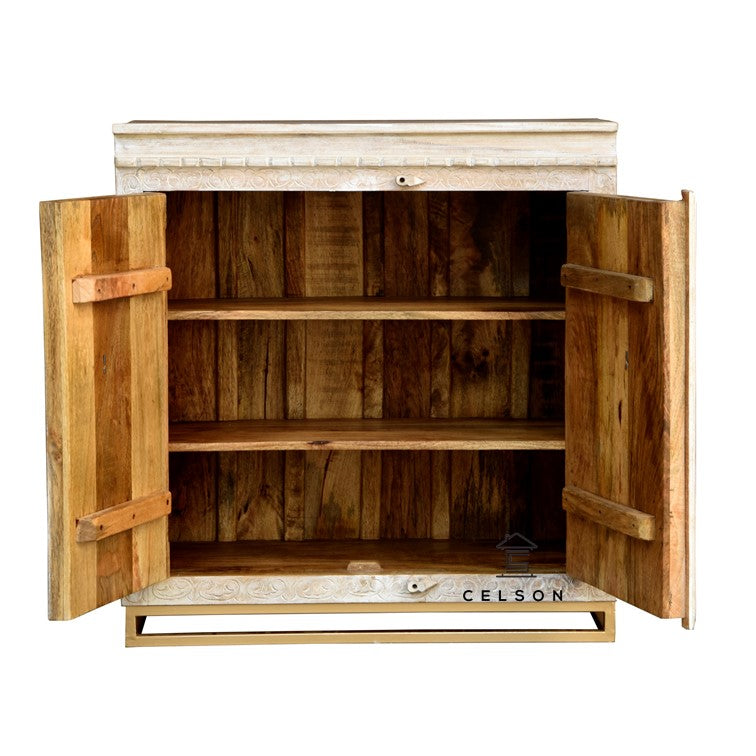 Emma Carved Wooden Cabinet_