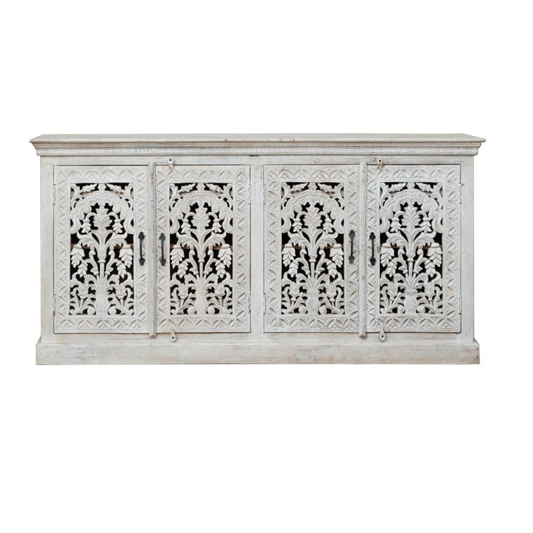 Lisa Hand Carved Wooden Sideboard