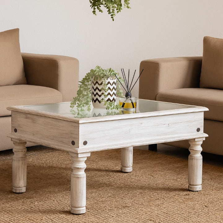 Milan Carved Tile Coffee Table