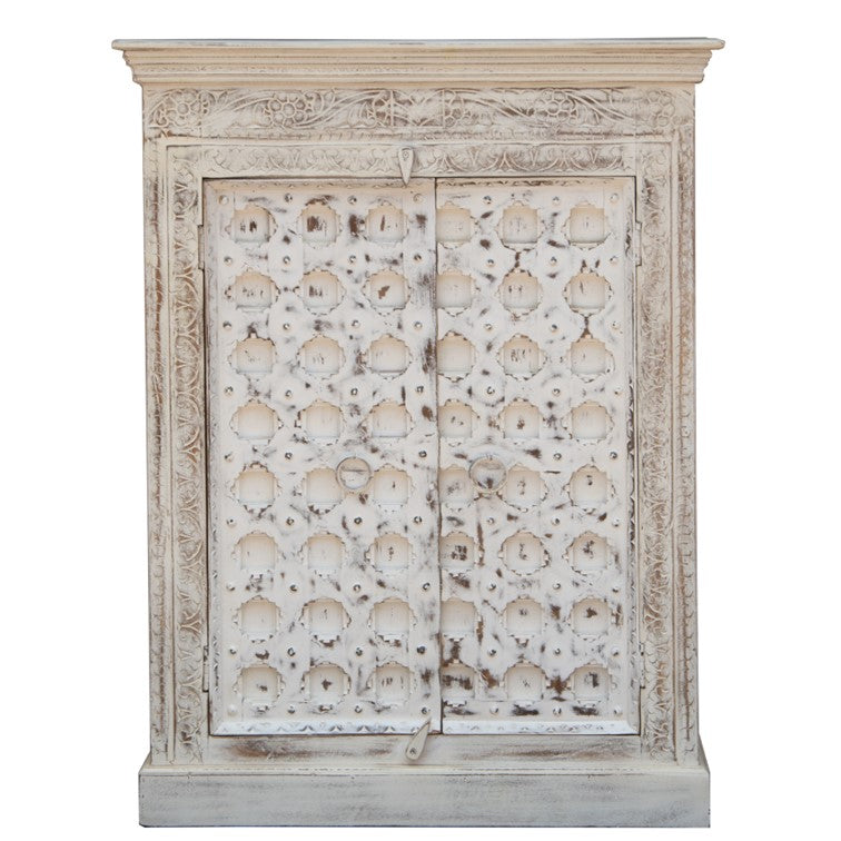 Bella Carved Wooden Cabinet