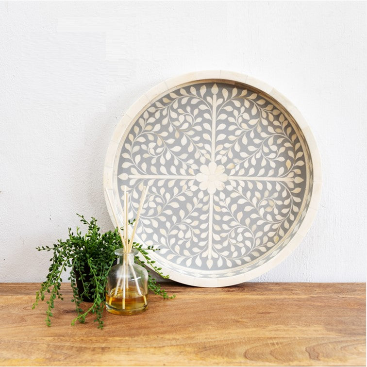 Yuvi Bone Inlay Tray