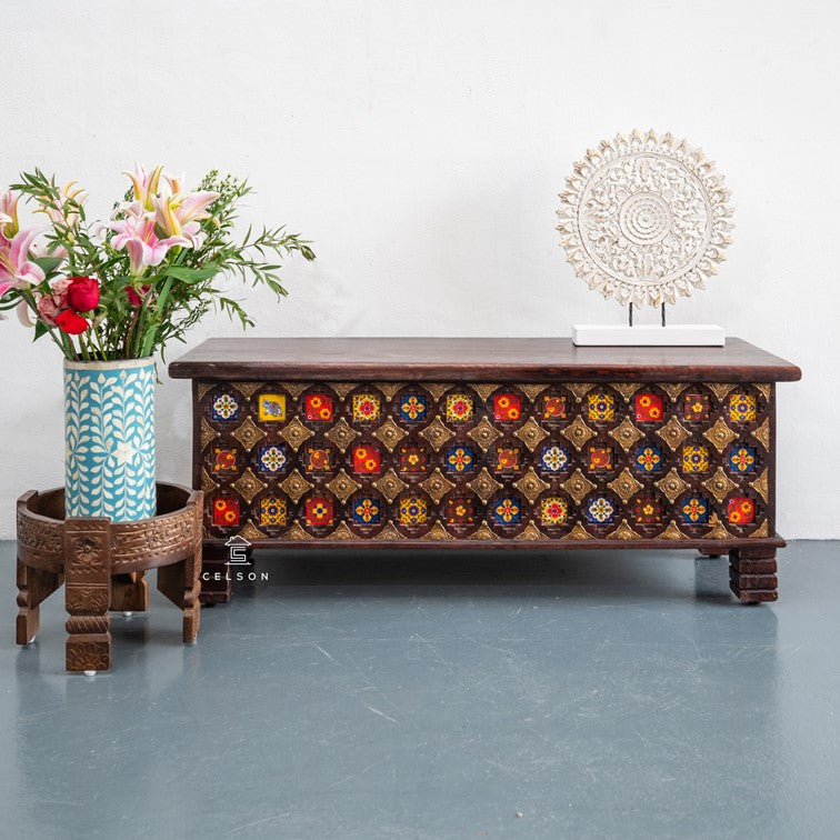 Yuvi Brass & Tile Heritage Trunk