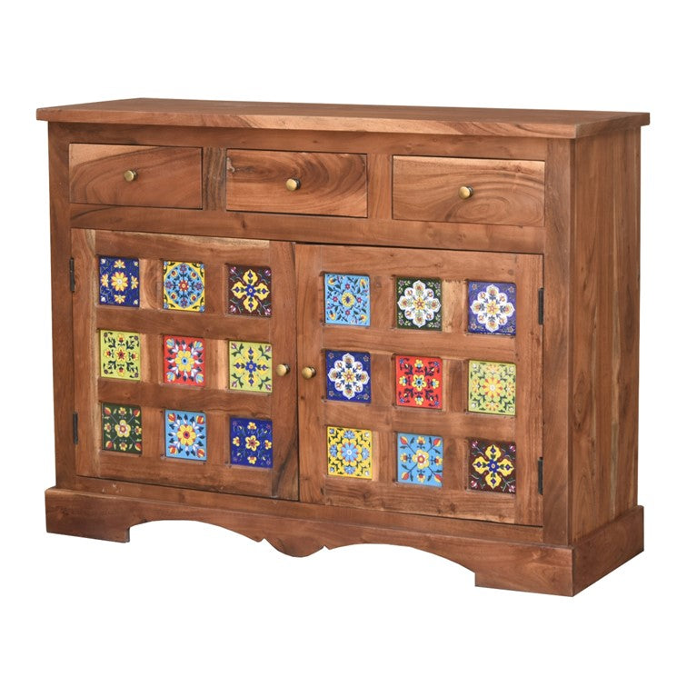 Meena Carved Wooden Cabinet