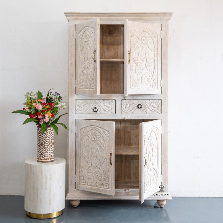 Joe Hand Carved Cabinet