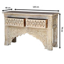 Switch Jeter Hand Carved Wooden Console Table 3 image