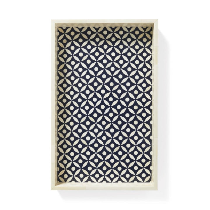 Hilary Bone Inlay Geometrical Pattern Tray