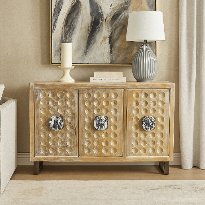 Hadden Hand Carved Wooden SideBoard