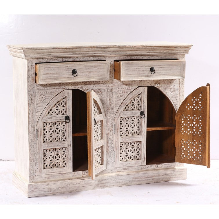 Ana Carved Wooden Cabinet