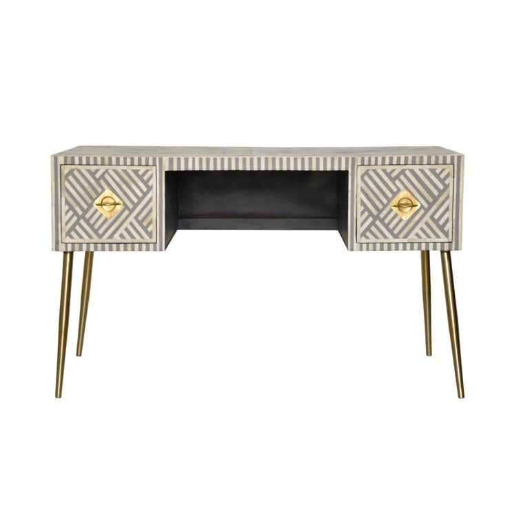 Elli Bone Inlay Study Table & Chair